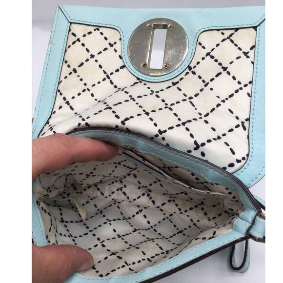 Kate Spade Sally Newbury Lane Saffiano Crossbody Bag Grace Blue - Picture 4 of 8
